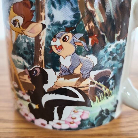 Vintage Disney Store Bambi Thumper Flower Coffee Mug Cup 12 Ounce EUC - Picture 11 of 15